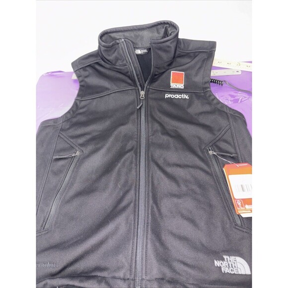 NWT The North Face Vest Mens Large Dark Gray Full-Zip Ridgewall SS Embroidered - Picture 1 of 9